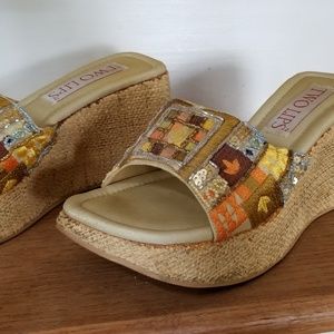 Two Lips platform sandal. Size not listed in shoe